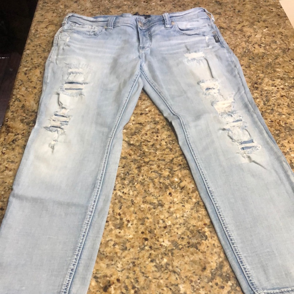 Silver capris